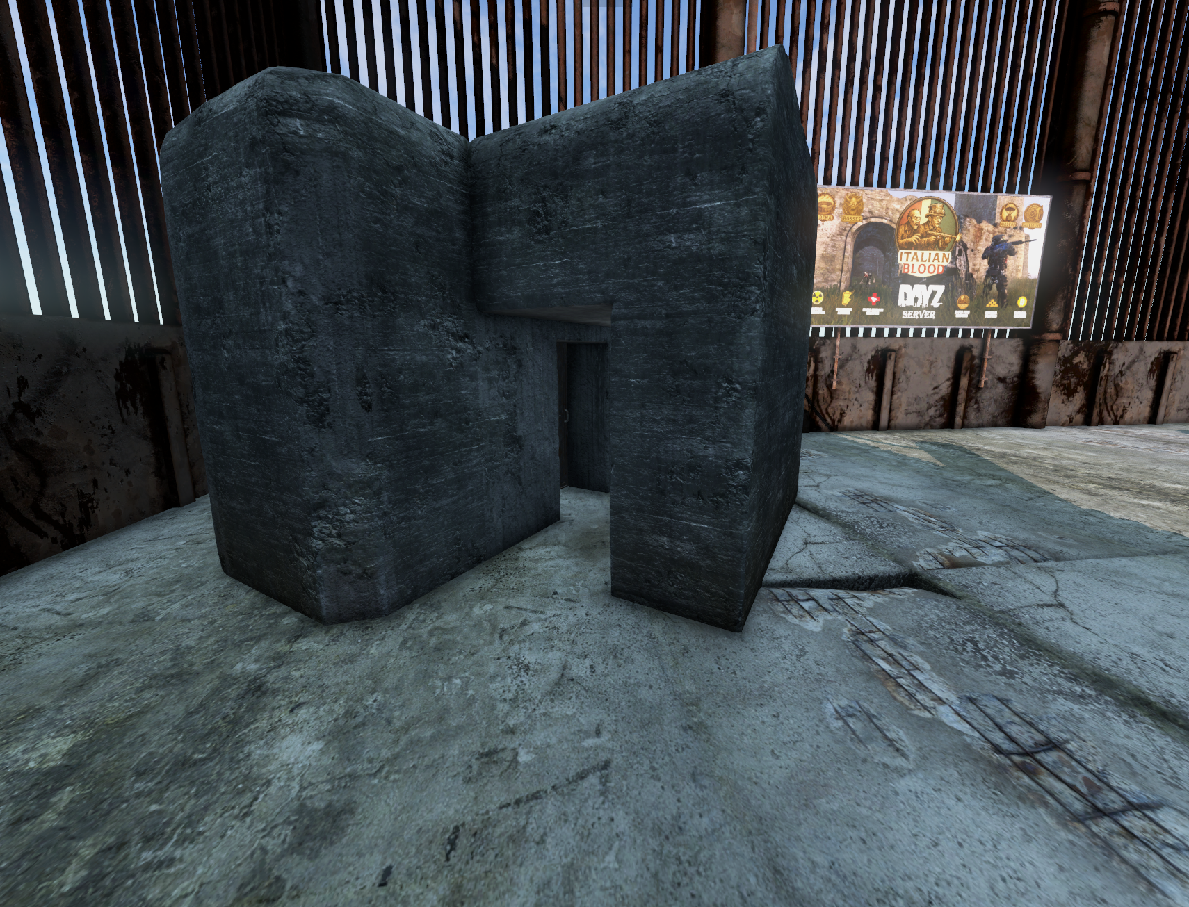Il mini bunker dentro l'Arena